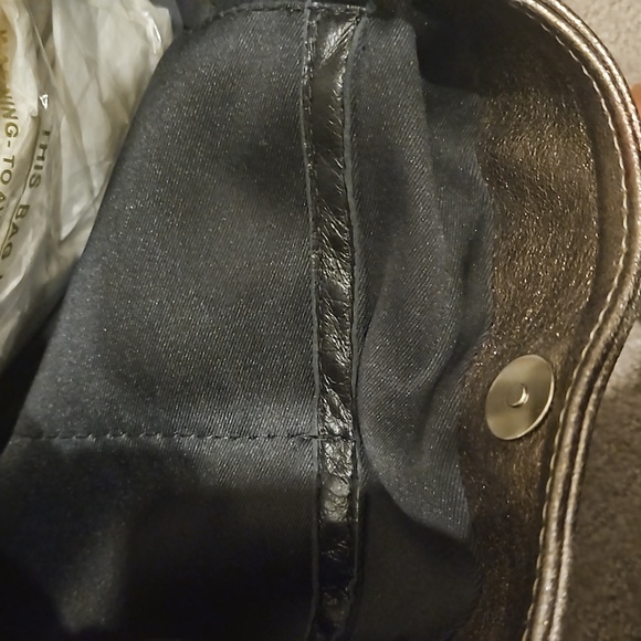 Rose gold leather bag, Made in Italy - Picture 8 of 8